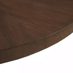 Online Kirklands Home Round Walnut Wood Starburst Coffee Table Brown
