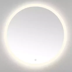 Hot Kirklands Home Round Whit LED Wall Mirror