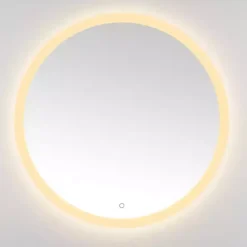 Hot Kirklands Home Round Whit LED Wall Mirror