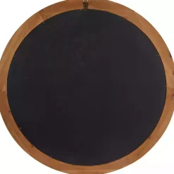 Kirklands Home Round Whitewash Beaded Wall Mirror