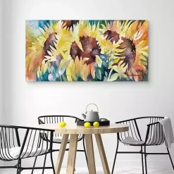 Outlet Kirklands Home Row of Sun Light Canvas Art Print Multi