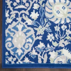 Best Kirklands Home Royal Blue Floral Motif Area Rug, 8x10