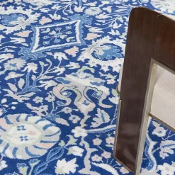 Best Kirklands Home Royal Blue Floral Motif Area Rug, 8x10