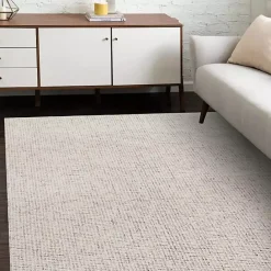 Hot Kirklands Home Rust & Beige Geometric Wool Area Rug Tan
