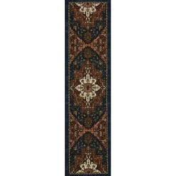 New Kirklands Home Rust Ornamental Runner, 2x8