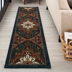 New Kirklands Home Rust Ornamental Runner, 2x8