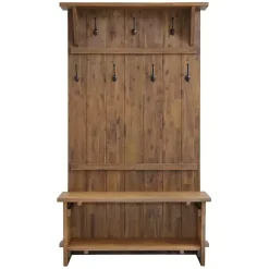 Online Kirklands Home Rustic Acacia Wood Hall Tree