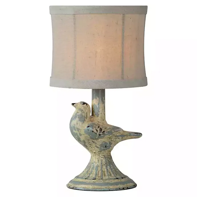 Sale Kirklands Home Rustic June Bird Mini Table Lamps, Set of 2 Blue