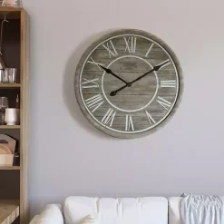 Outlet Kirklands Home Rustic Charm Wood Wall Clock