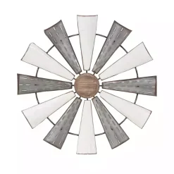 Hot Kirklands Home Rustic Metal Windmill Wall Plaque