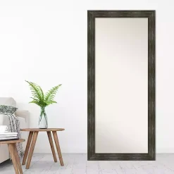 Sale Kirklands Home Rustic Rail Charred Framed Mirror