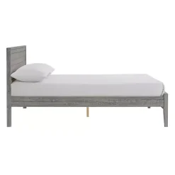 Sale Kirklands Home Rustic Smoke Wood Panel Full Bed Frame Gray