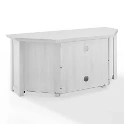 Best Kirklands Home Rustic White Katy-Corner TV Stand