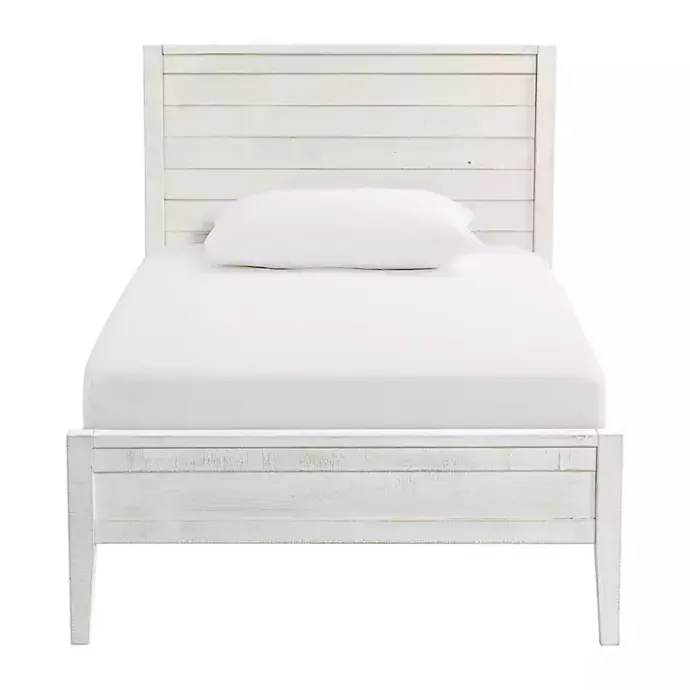 Online Kirklands Home Rustic White Pine Panel Twin Bed Frame