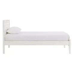 Online Kirklands Home Rustic White Pine Panel Twin Bed Frame