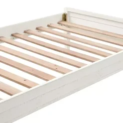 Online Kirklands Home Rustic White Pine Panel Twin Bed Frame