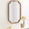 New Kirklands Home Rustic Wood Scallop Wall Mirror