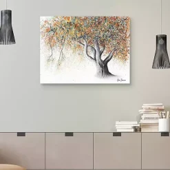 Discount Kirklands Home Rusty Autumn Tree Canvas Art Print Orange