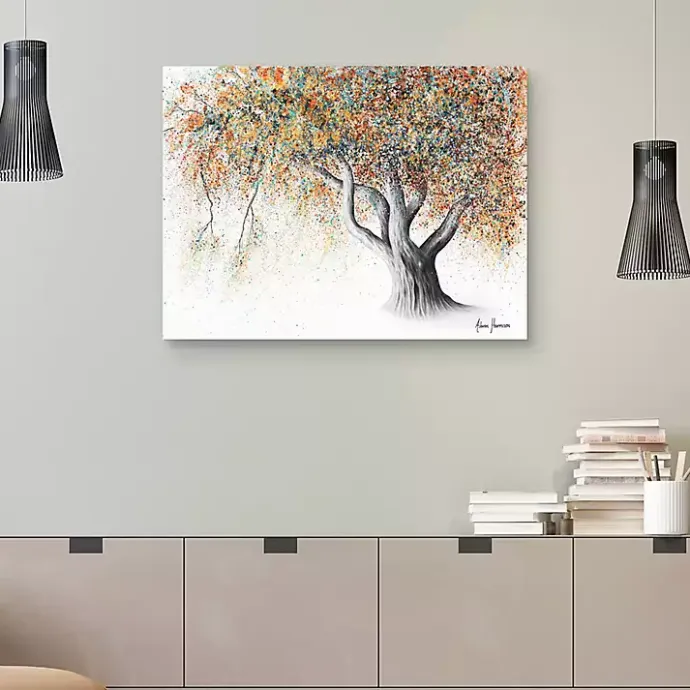 Discount Kirklands Home Rusty Autumn Tree Canvas Art Print Orange