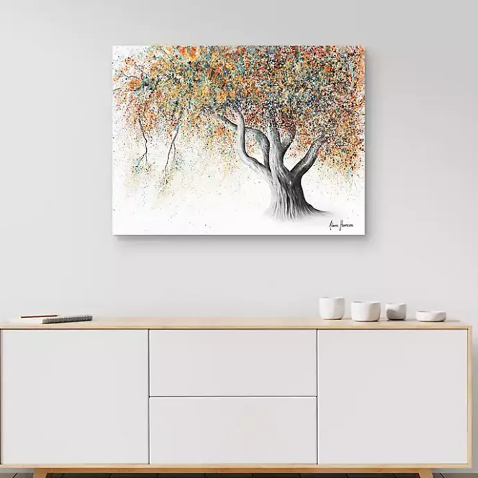 Discount Kirklands Home Rusty Autumn Tree Canvas Art Print Orange