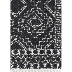 Hot Kirklands Home Sable and White Moon Area Rug, 5x7 Black