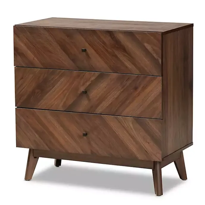 Online Kirklands Home Sabrina Walnut Wood 3-Drawer Chest