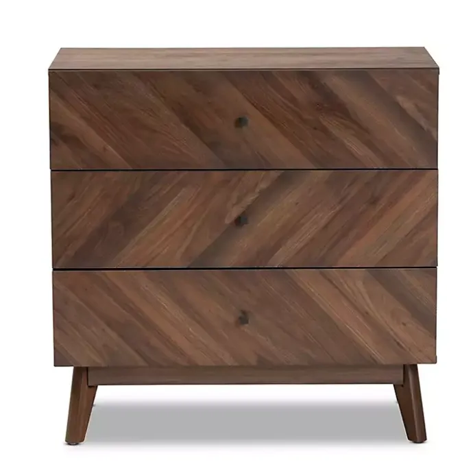 Online Kirklands Home Sabrina Walnut Wood 3-Drawer Chest