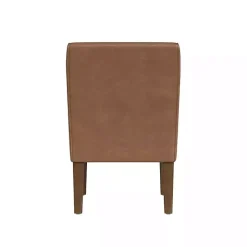 Discount Kirklands Home Saddle Faux Leather Accent Chair Brown