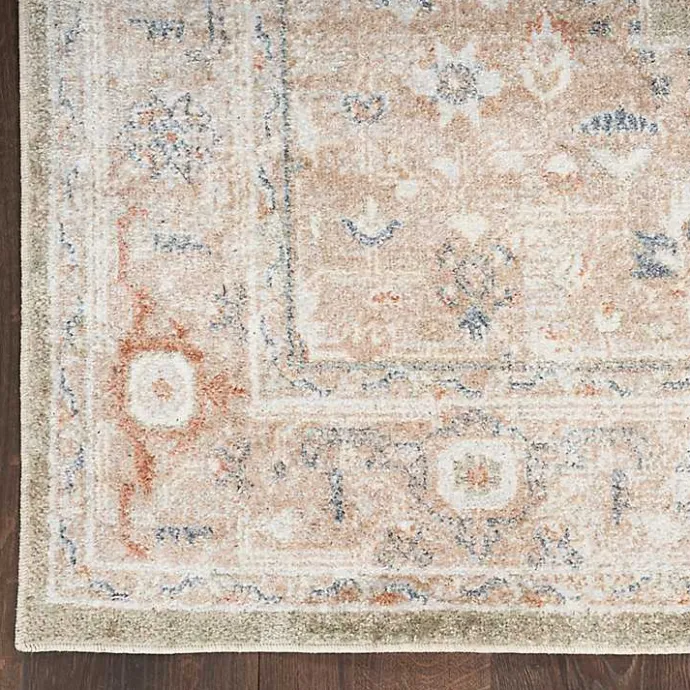 Best Kirklands Home Sage Distressed Medallion Washable Area Rug, 5x7