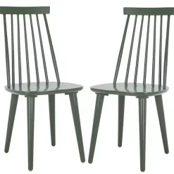 Discount Kirklands Home Sage Burris Dining Chairs, Set of 2 Green