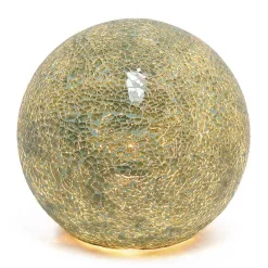 Best Kirklands Home Sage Mosaic Ball Table Lamp Green