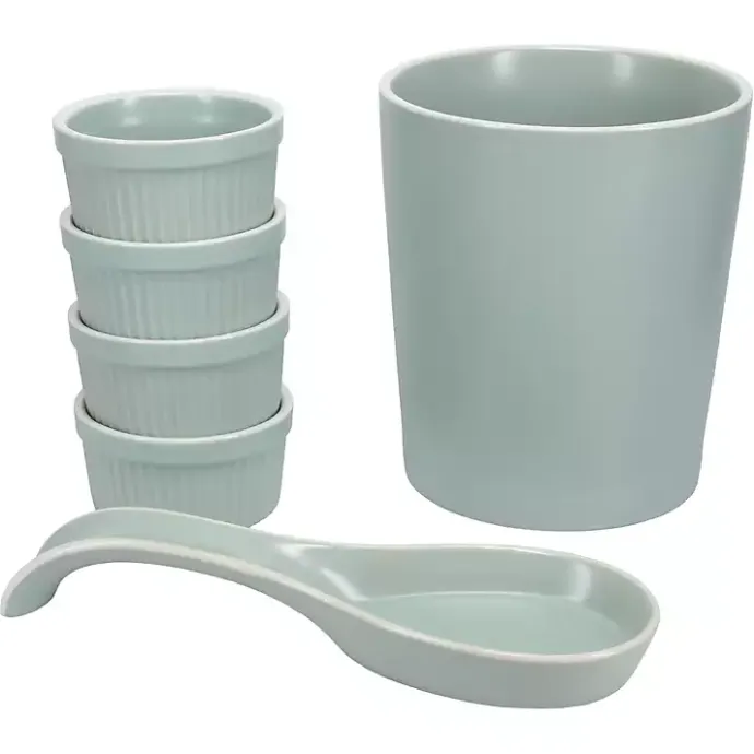 Sale Kirklands Home Sage Katy 6-pc. Kitchen Accessories Set Green