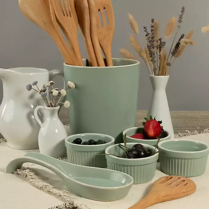 Sale Kirklands Home Sage Katy 6-pc. Kitchen Accessories Set Green