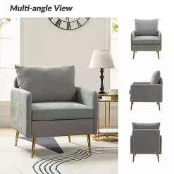 Kirklands Home Sage Penny Upholstered Accent Chair Green