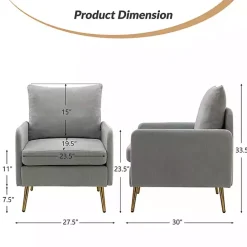 Kirklands Home Sage Penny Upholstered Accent Chair Green