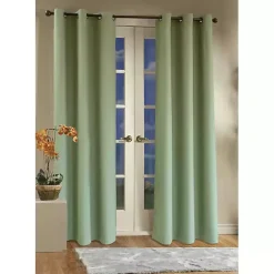 Discount Kirklands Home Sage Room Darkening Curtain Panel Set, 63 in. Green
