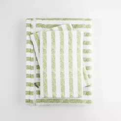 Online Kirklands Home Sage Rugged Stripes Puffed Twin 3-pc. Duvet Set