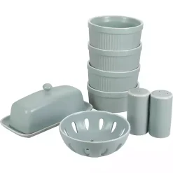 Best Kirklands Home Sage Stoneware 7-pc. Kitchen Accessories Set Green