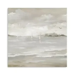 Clearance Kirklands Home Sail Away II Giclee Canvas Art Print, 40x40 in. Tan