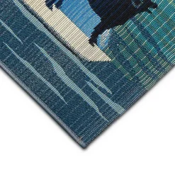 Best Kirklands Home Sailboat Dogs Indoor/Outdoor Accent Rug