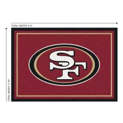 Outlet Kirklands Home San Francisco 49ers Area Rug, 4x6 Red