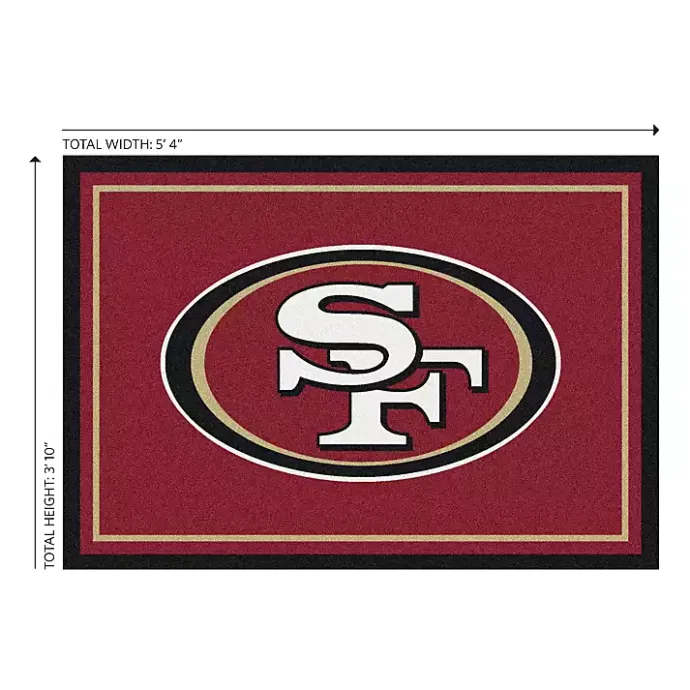 Outlet Kirklands Home San Francisco 49ers Area Rug, 4x6 Red