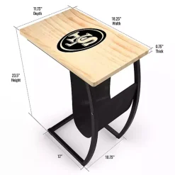 Online Kirklands Home San Francisco 49ers Wood C-Table Tan