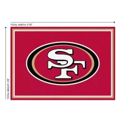 Discount Kirklands Home San Fransisco 49ers Area Rug, 3x4 Red