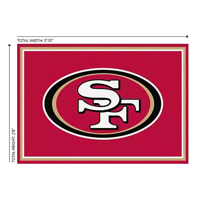 Discount Kirklands Home San Fransisco 49ers Area Rug, 3x4 Red