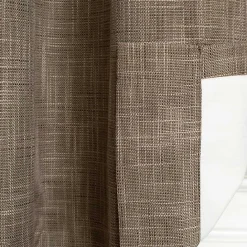 Discount Kirklands Home Sand Box Pleated Single Curtain Panel, 84 in. Brown