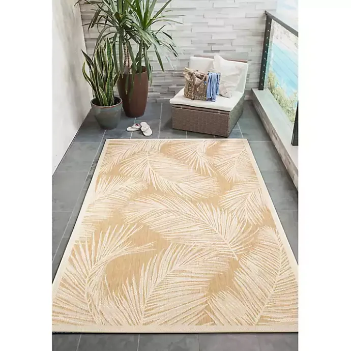 Sale Kirklands Home Sand Cabo Palm Indoor/Outdoor Rug, 7x9