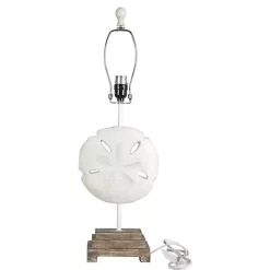 Kirklands Home Sand Dollar Table Lamps, Set of 2 White