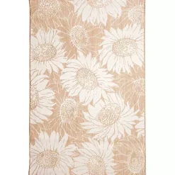 Hot Kirklands Home Sand Floral Blooms Outdoor Area Rug, 7x9