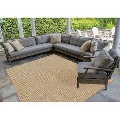 Discount Kirklands Home Sand Intertwine Santal Indoor/Outdoor Rug, 6x9 Tan